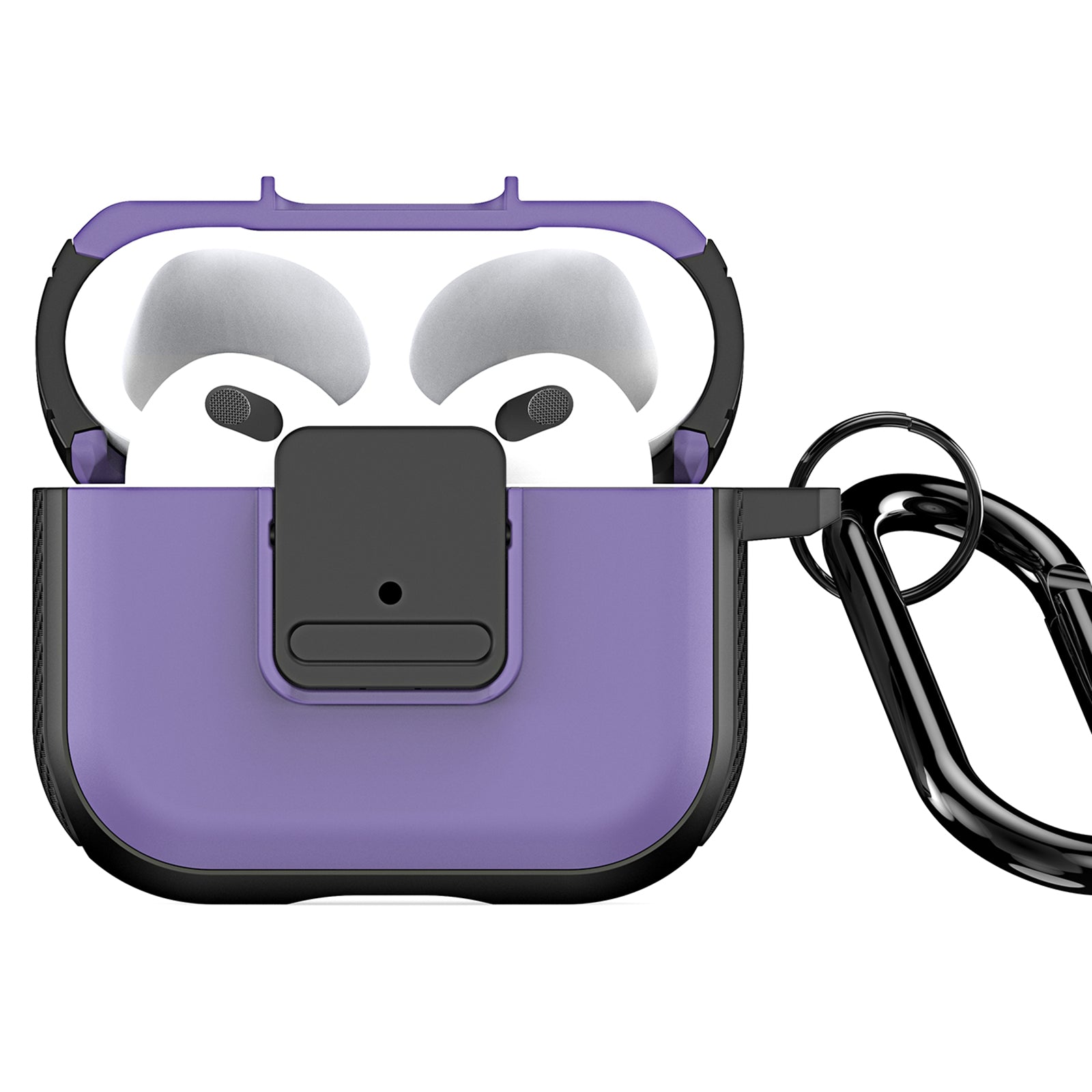 DUX DUCIS PECJ Series for Apple AirPods 3 Earphone Case Cover TPU and PC Material with Carabiner DUX DUCIS PECJ Series for Apple AirPods 3 Earphone Case Cover TPU and PC Material with Carabiner